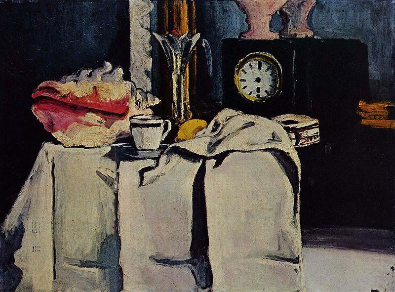 Paul Cezanne The Black Marble Clock